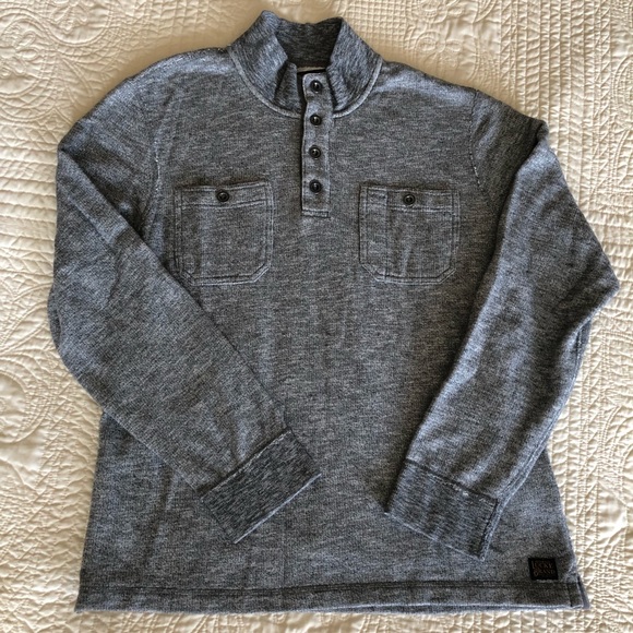 Lucky Brand Other - LUCKY BRAND Charcoal Gray Knit Pullover Sweater L